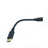 HKM-388819 DisplayPort Male to Female Extension Cable - DP 1.2 Adapter - 4K Resolution Support, 0.3m Length