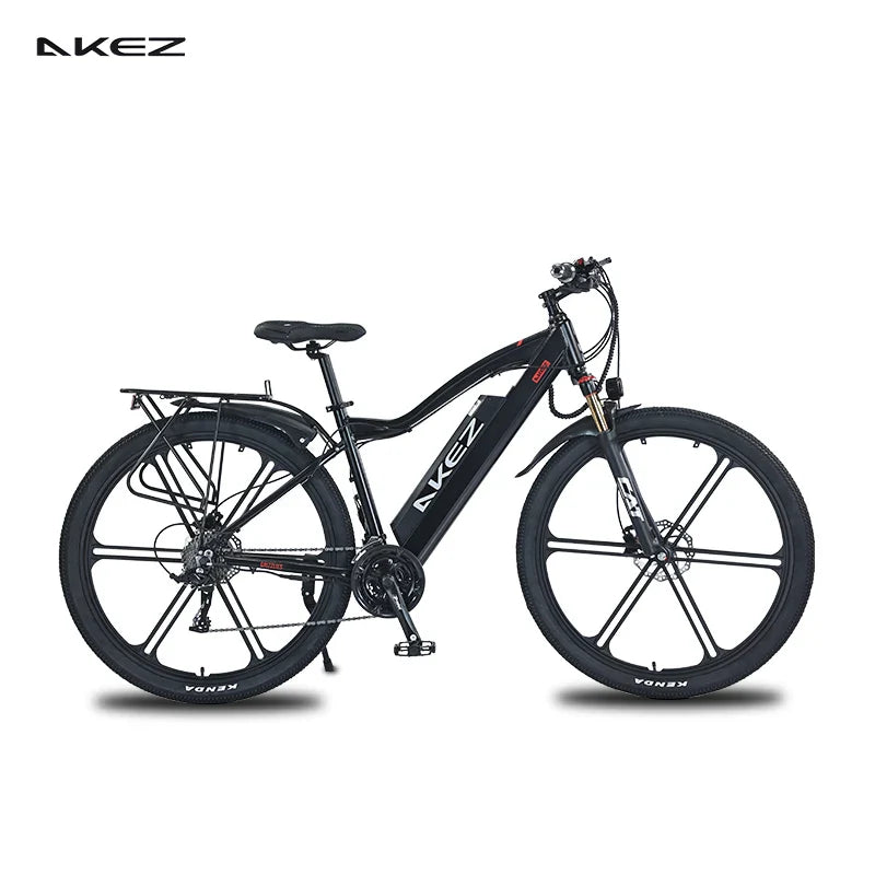 HKM-388883 29-Inch 48V 500W Electric Hybrid Commuter and Off-Road E-Bike with Removable Battery and Hydraulic Disc Brakes