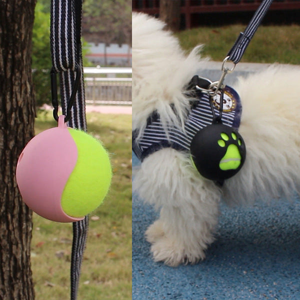 HKM-3889725 Portable Hands-free Training Ball Sheath for Dogs - Multiple Color Options Available