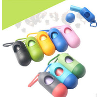 HKM-3890365 Portable Dog Waste Bag Dispenser with Adjustable Velcro Hook for Easy Carrying