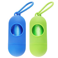HKM-3890365 Portable Dog Waste Bag Dispenser with Adjustable Velcro Hook for Easy Carrying