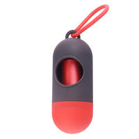 HKM-3890365 Portable Dog Waste Bag Dispenser with Adjustable Velcro Hook for Easy Carrying