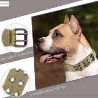HKM-3890877 Durable Outdoor Nylon Collar for Medium to Large Dogs in Various Colors