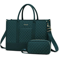 HKM-389267 Stylish 2-Piece Waterproof Business Tote and Laptop Bag Set for Travel and Work