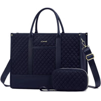 HKM-389267 Stylish 2-Piece Waterproof Business Tote and Laptop Bag Set for Travel and Work