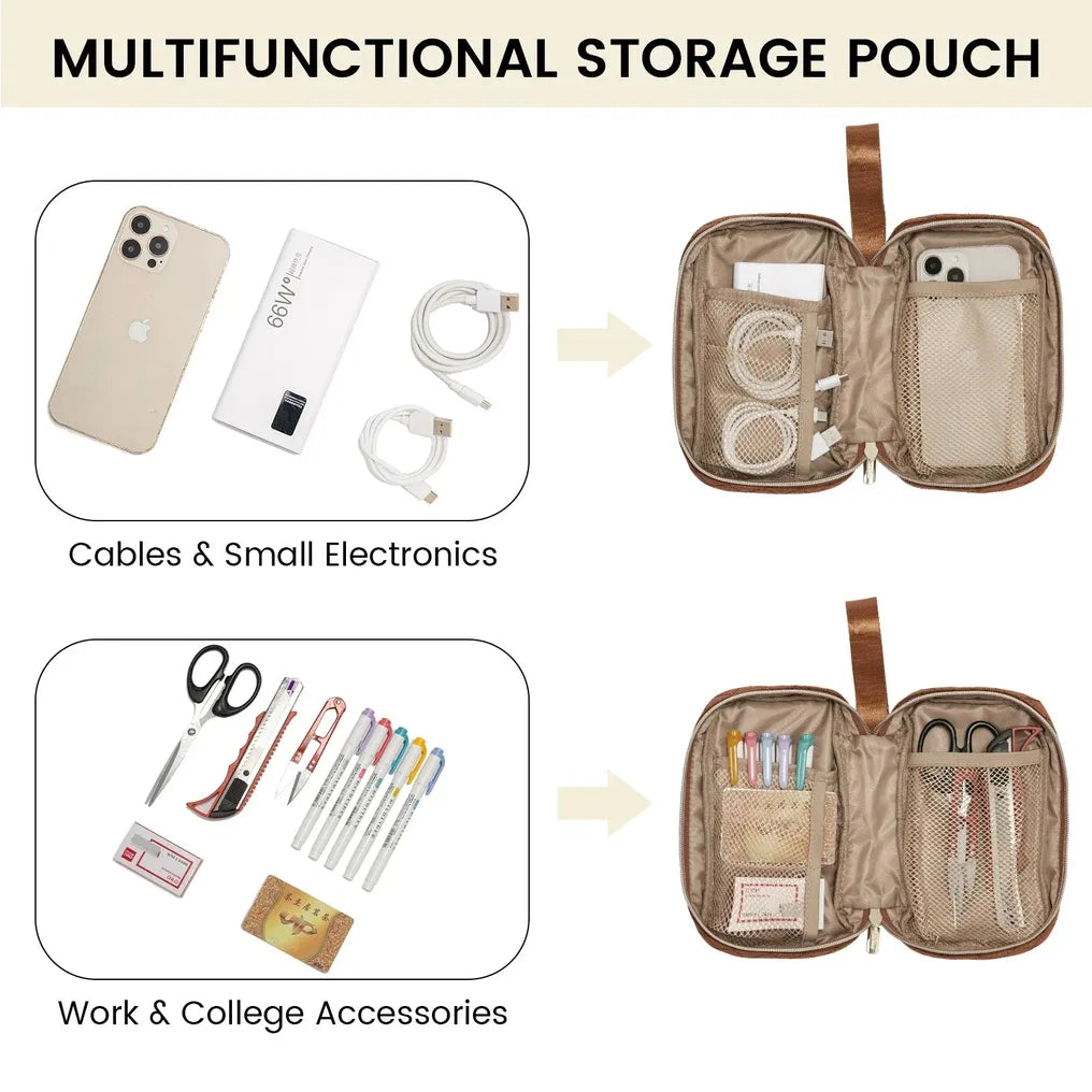 HKM-389267 Stylish 2-Piece Waterproof Business Tote and Laptop Bag Set for Travel and Work