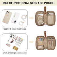 HKM-389267 Stylish 2-Piece Waterproof Business Tote and Laptop Bag Set for Travel and Work
