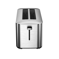 HKM-389459 Custom Touch Screen 4-Slice Long Slot Stainless Steel Toaster for Home Breakfast and Sandwich Making