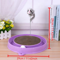 HKM-3894845 Multi-Functional Cat Scratching Board with Ball Track, Interactive Play and Relief for Boredom, Various Colors Available