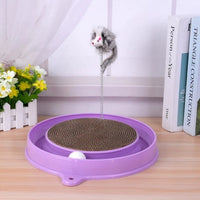 HKM-3894845 Multi-Functional Cat Scratching Board with Ball Track, Interactive Play and Relief for Boredom, Various Colors Available