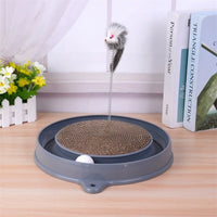 HKM-3894845 Multi-Functional Cat Scratching Board with Ball Track, Interactive Play and Relief for Boredom, Various Colors Available