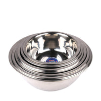 HKM-3895229 Extra Thick 304 Stainless Steel Basin - Available in Multiple Diameters (20cm to 30cm)