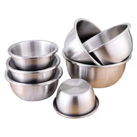HKM-3895229 Extra Thick 304 Stainless Steel Basin - Available in Multiple Diameters (20cm to 30cm)