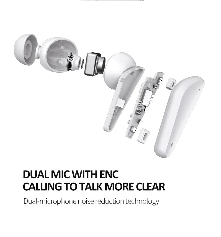 HKM-389715 Wireless TWS Earbuds with IPX4 Waterproof Rating and ENC Noise Reduction Technology