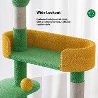 HKM-3897917 Large Pastoral Cactus Cat Climbing Frame in Durable Density Plate
