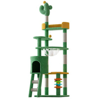 HKM-3897917 Large Pastoral Cactus Cat Climbing Frame in Durable Density Plate
