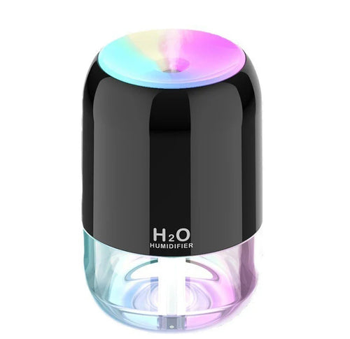 HKM-389907 200ML USB Mini Diffuser Humidifier with Colourful Light and Adjustable Spray Time