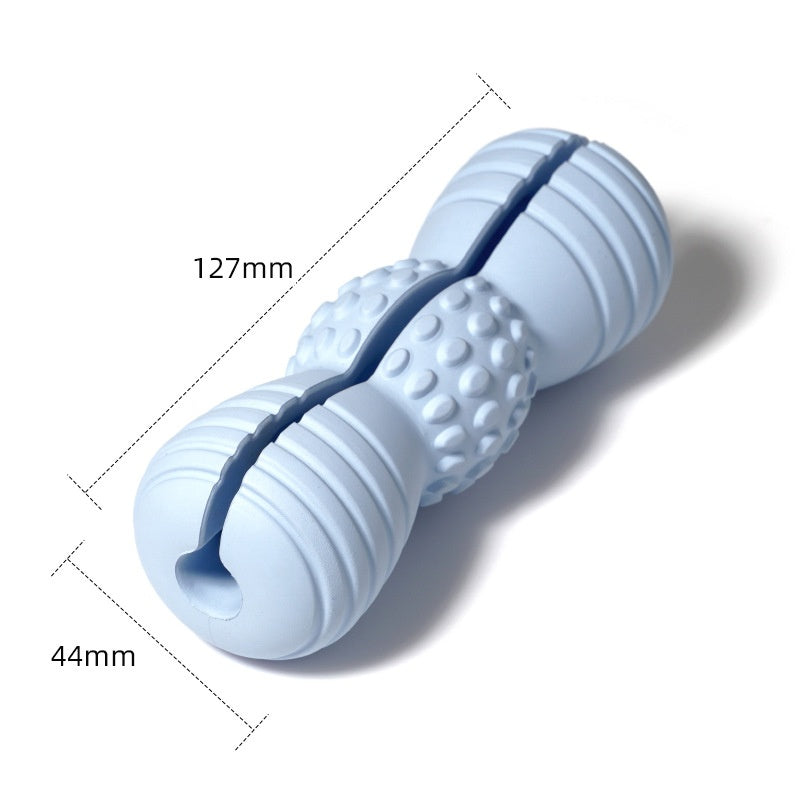 HKM-3899453 Teeth Grinding Molar Dog Toy in Vibrant Colors - Durable Rubber Chew for Pet Dental Health