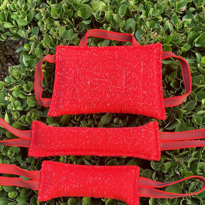 HKM-3900093 Red Bite Stick and Pillow for Dogs - Various Sizes Available