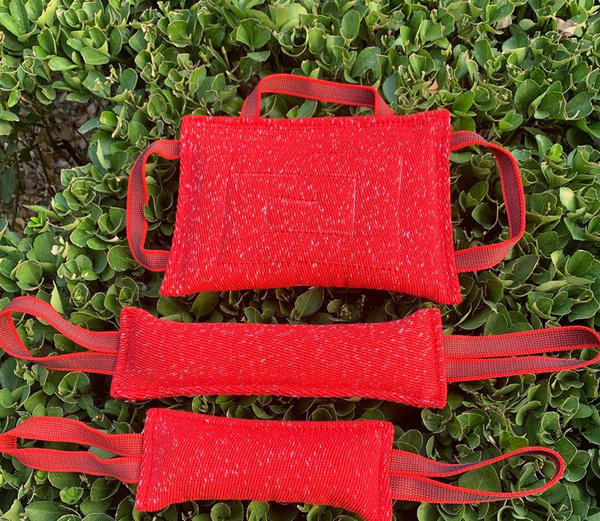 HKM-3900093 Red Bite Stick and Pillow for Dogs - Various Sizes Available