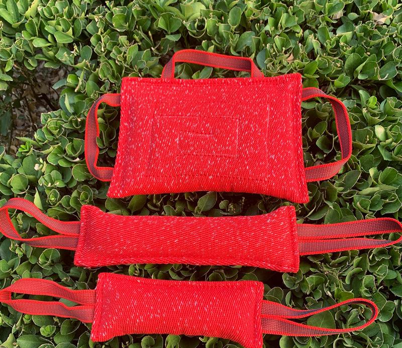 HKM-3900093 Red Bite Stick and Pillow for Dogs - Various Sizes Available