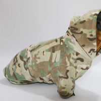 HKM-3900221 Reversible Camouflage Velvet Padded Hoodie for Pets - Cozy Warm Casual Wear