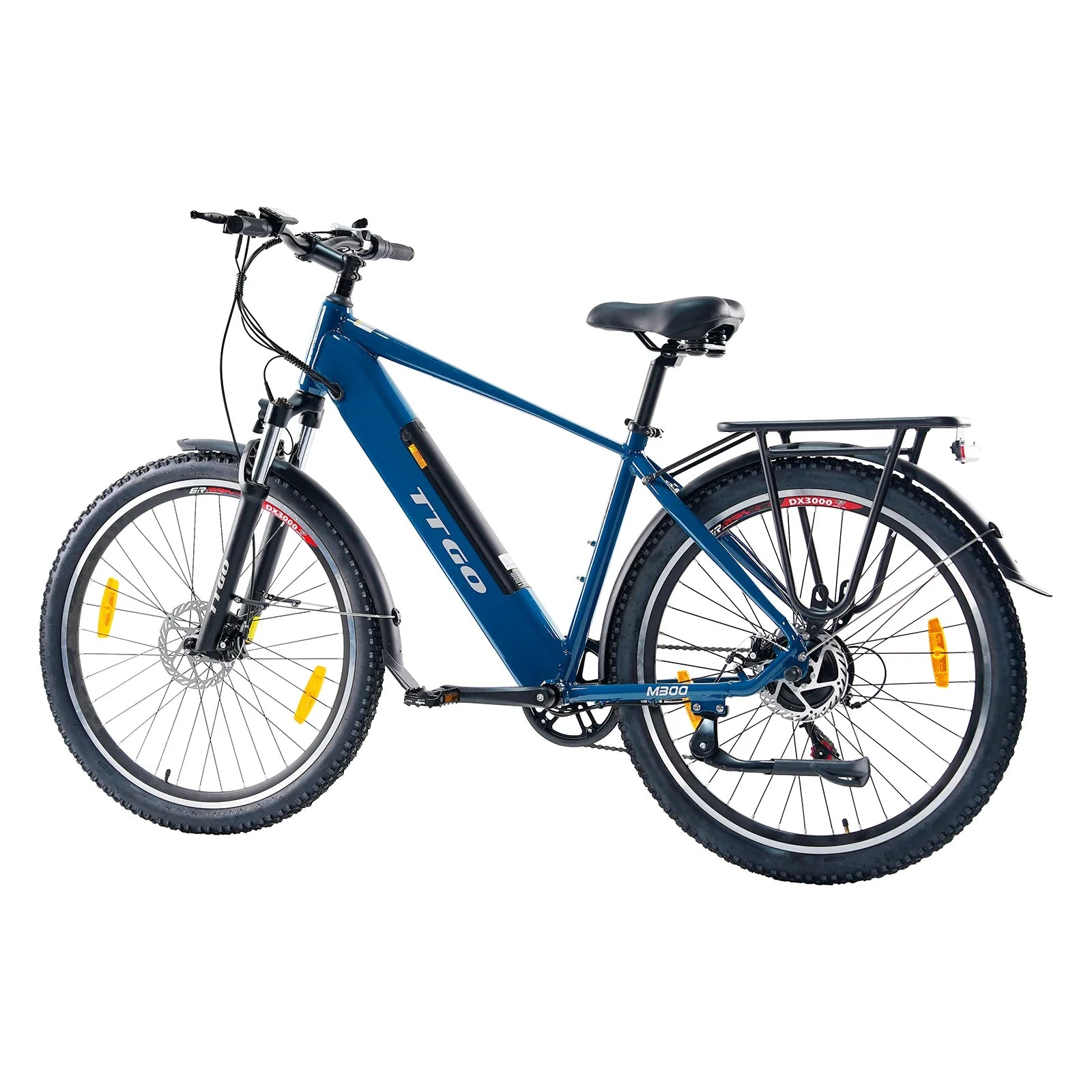 HKM-390035 250W Electric Mountain Bike with 36V 20AH Battery, 7-Speed Gears, and Disc Brakes