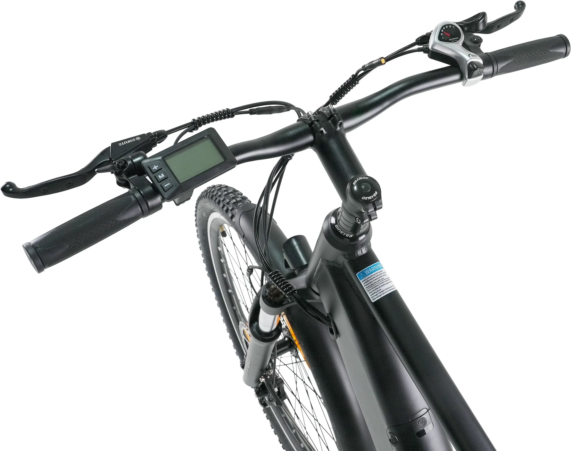 HKM-390035 250W Electric Mountain Bike with 36V 20AH Battery, 7-Speed Gears, and Disc Brakes