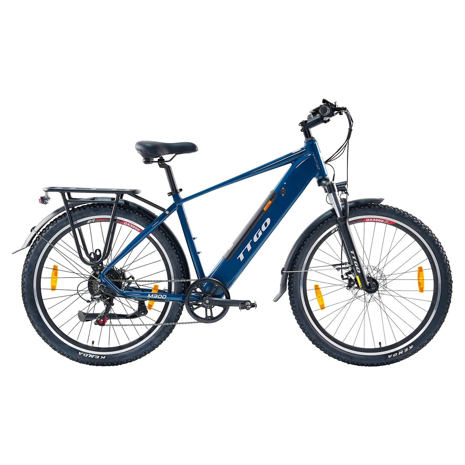 HKM-390035 250W Electric Mountain Bike with 36V 20AH Battery, 7-Speed Gears, and Disc Brakes