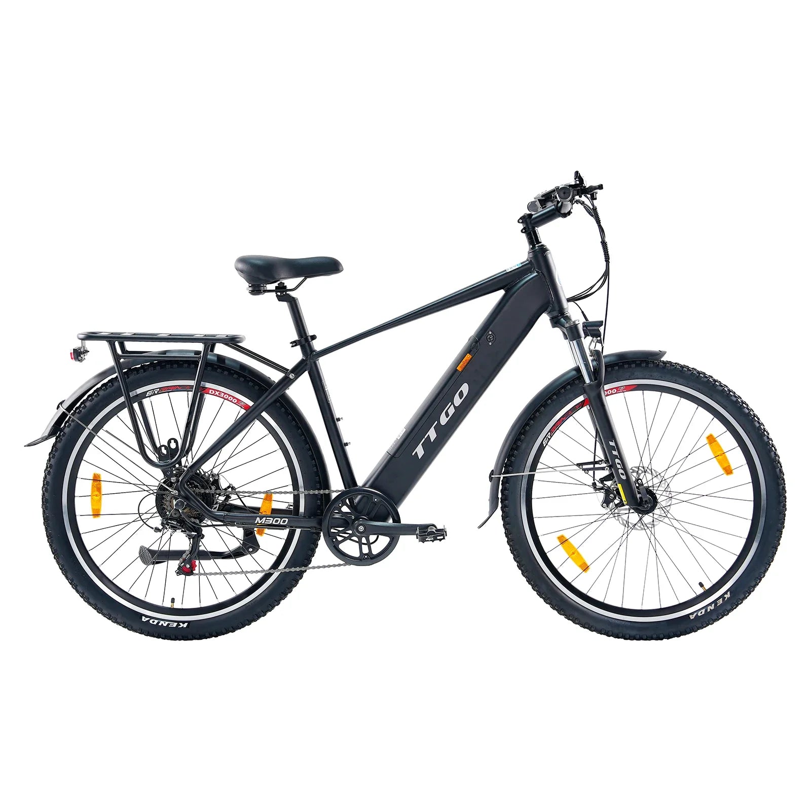 HKM-390035 250W Electric Mountain Bike with 36V 20AH Battery, 7-Speed Gears, and Disc Brakes