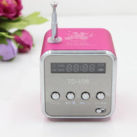 HKM-390035 Portable Mini Bluetooth Speaker with FM Radio and MP3 Player - Compact Soundbar with Micro SD/USB Support and Built-in Rechargeable Battery