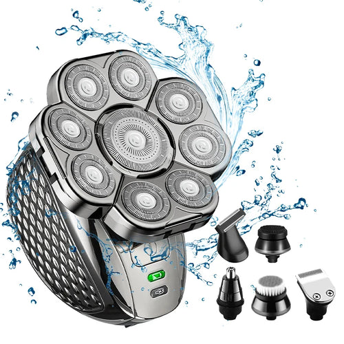 HKM-390035 Suttik LK-9300 Men's Electric Razor with 9D Floating Head and IPX6 Waterproof Design
