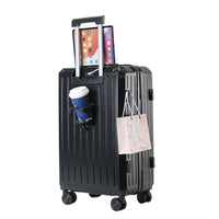 HKM-390099 Custom ABS Trolley Carry-On Luggage Set - 14, 20, 24, 28 Inch Travel Cases