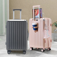 HKM-390099 Custom ABS Trolley Carry-On Luggage Set - 14, 20, 24, 28 Inch Travel Cases