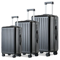 HKM-390099 Custom ABS Trolley Carry-On Luggage Set - 14, 20, 24, 28 Inch Travel Cases