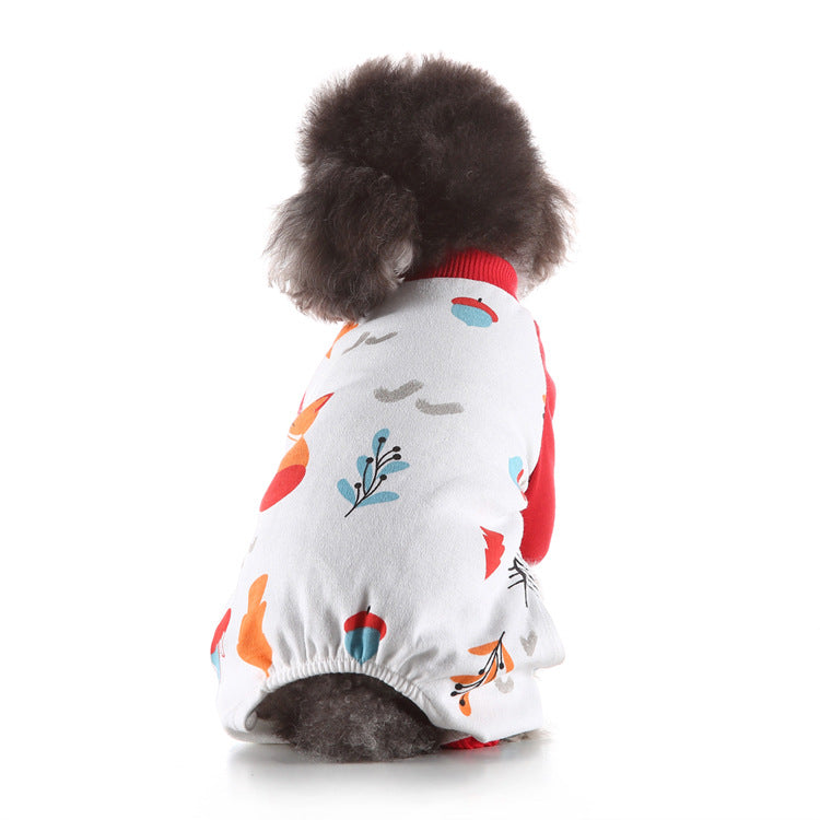 HKM-3901245 Cozy Polyester Pajamas for Pets in Various Colors and Sizes