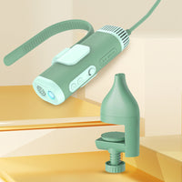 HKM-3902269 Pet Halter Hair Dryer Holder - Adjustable Brackets in White and Green