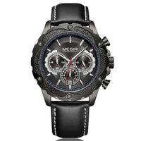 HKM-390227 Multifunctional Men's Quartz Sports Chronograph Watch with Digital Display and Calendar