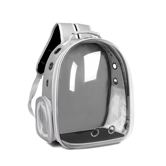 HKM-390227 Transparent Space Capsule Pet Carrier Backpack for Small Animals - Breathable and Portable for Outdoor Travel