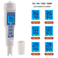 HKM-390227 Water Quality Test Pen for Temperature, pH, Conductivity, and Hardness Measurement