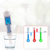 HKM-390227 Water Quality Test Pen for Temperature, pH, Conductivity, and Hardness Measurement