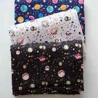 HKM-390547 Digital Printed Cotton Fabric - Cartoon Animation Starry Sky Design, 145CM Width