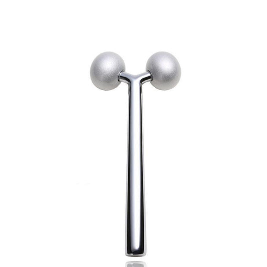HKM-390611 3D Roller Massage Beauty Instrument - Aluminum/Zinc Alloy, Compact Design, Lightweight, Includes Instructions
