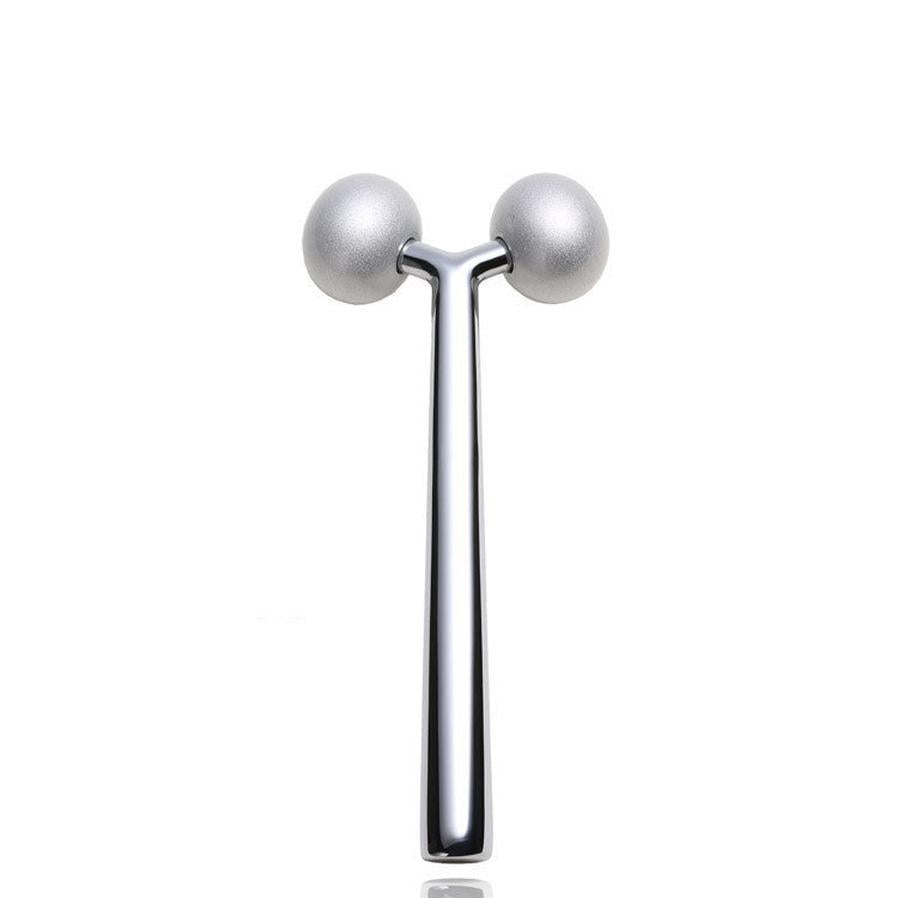HKM-390611 3D Roller Massage Beauty Instrument - Aluminum/Zinc Alloy, Compact Design, Lightweight, Includes Instructions