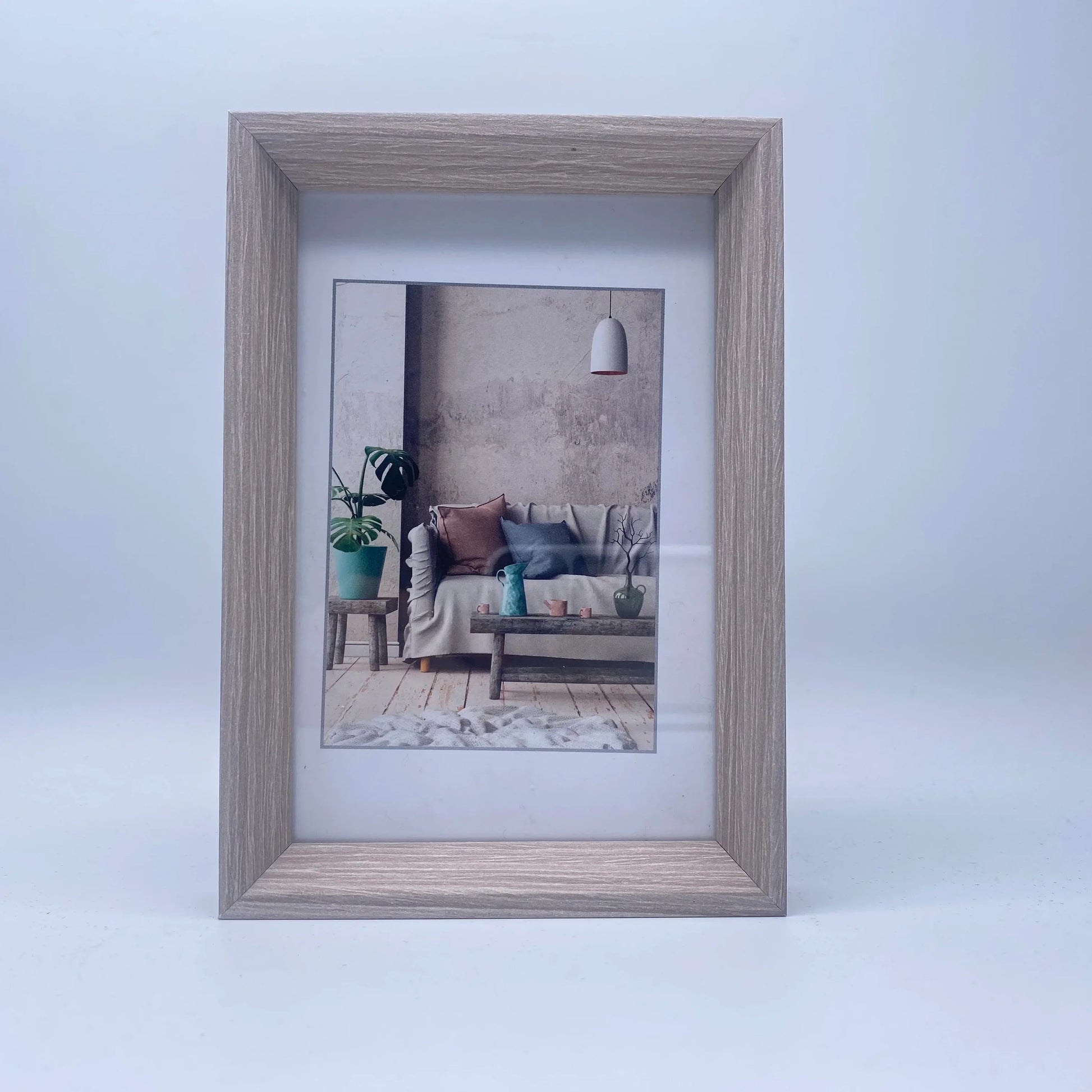 HKM-390739 Metal and Plastic Silver Photo Frames in Various Sizes 4x6, 5x7, 8x10, A3, A4