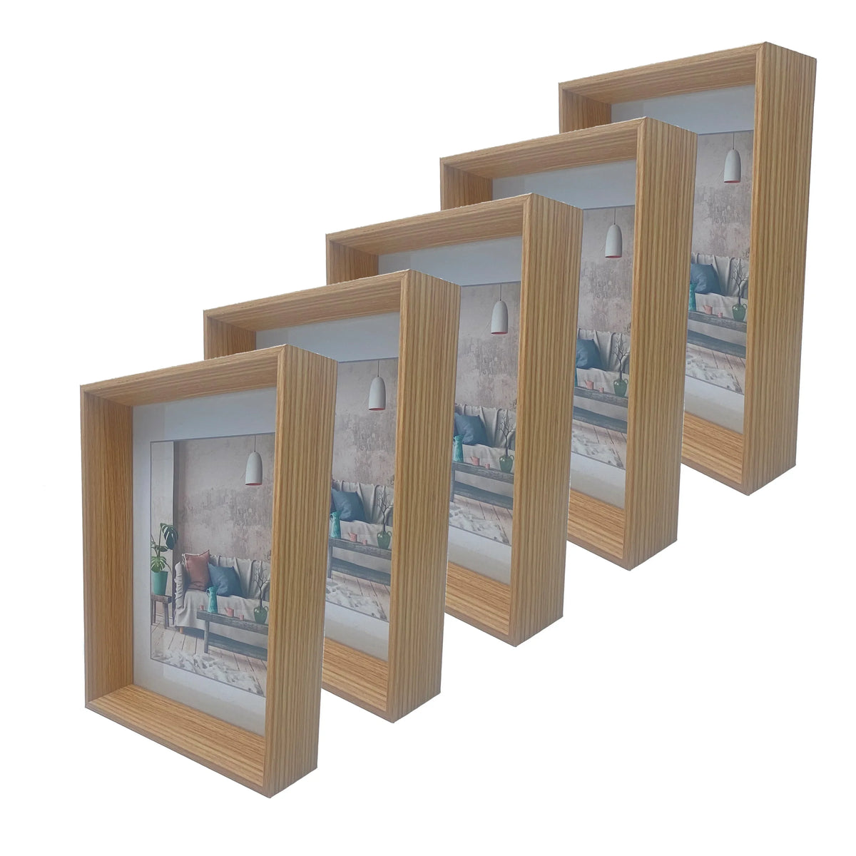 HKM-390739 Metal and Plastic Silver Photo Frames in Various Sizes 4x6, 5x7, 8x10, A3, A4