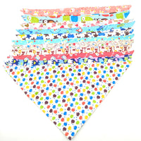 HKM-3907773 Pet Triangle Shaped Drool Towel for Dogs - Stylish Cloth Accessory in S/M Sizes