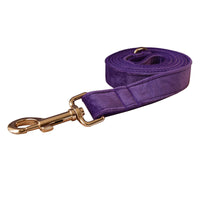 HKM-3908157 Purple Velvet Dog Collar and Leash Set with Bow Knot ¨C Casual and Suitable for All Seasons