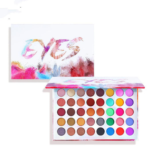 HKM-390931 40-Color Matte Pearlescent Eyeshadow Palette - Versatile Shades for All Skin Types