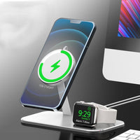HKM-390931 Two-in-One Magnetic Wireless Charging Stand for MagSafe and Apple Watch